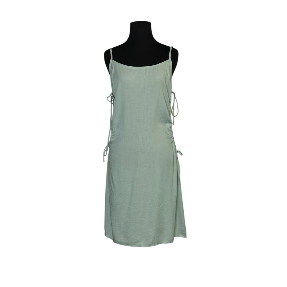 Forever 21 misty blue side ties woven dress size large